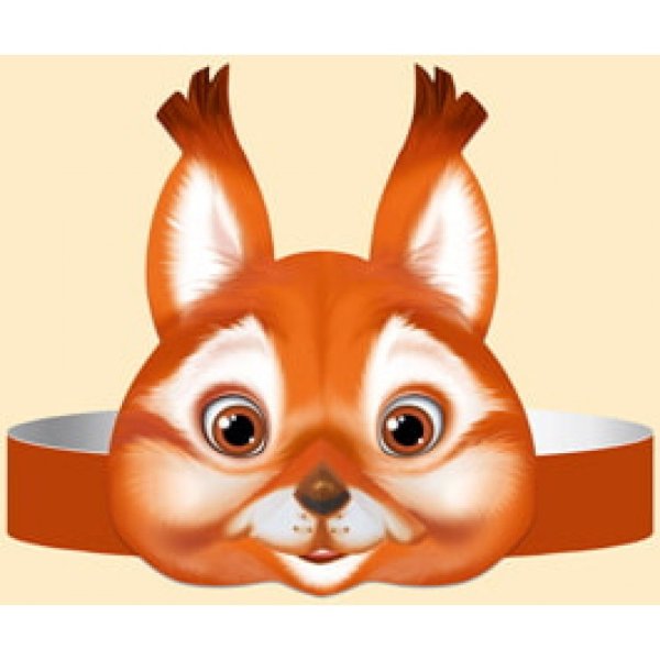 Морда белки мультяшная