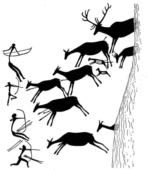 Петроглифы лучник