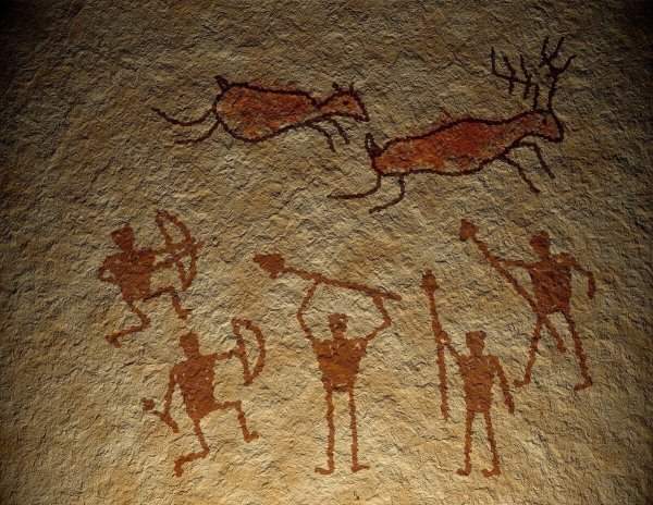 Наскальная живопись бушменов Неолит