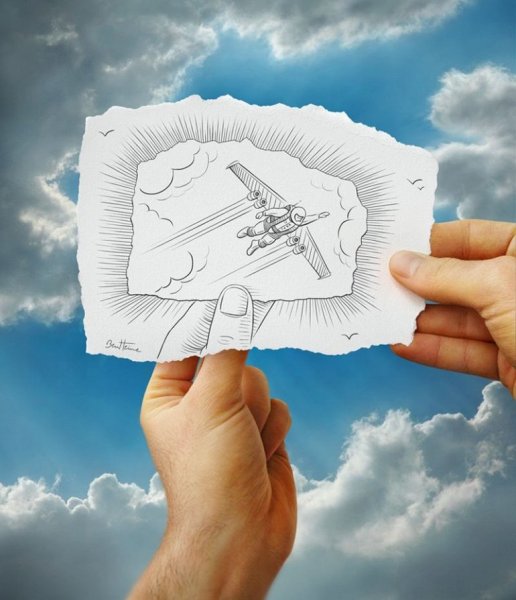 Бен Хайне карандаш против камеры