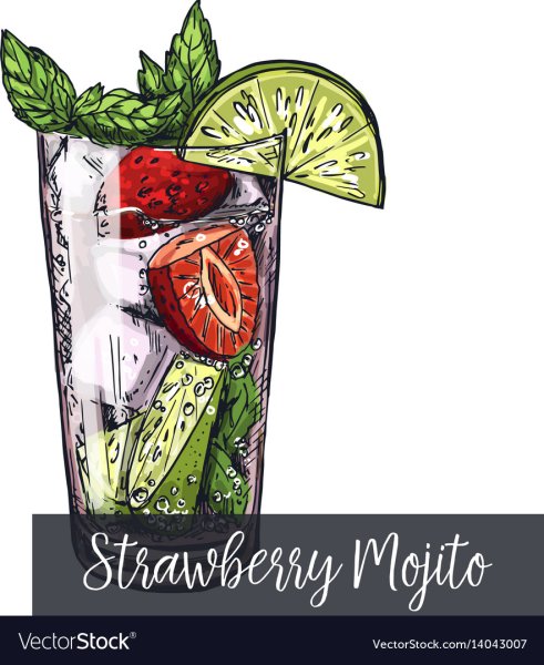 Мохито скетч маркерами