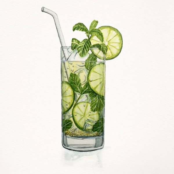 Мохито эскиз