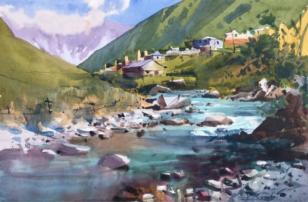 Грузинский художник Давид Мартиашвили