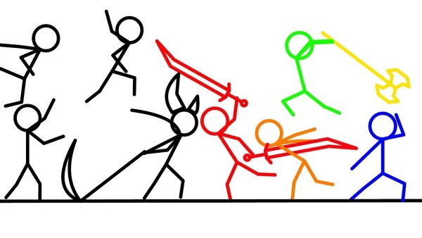 Стикманы мультик