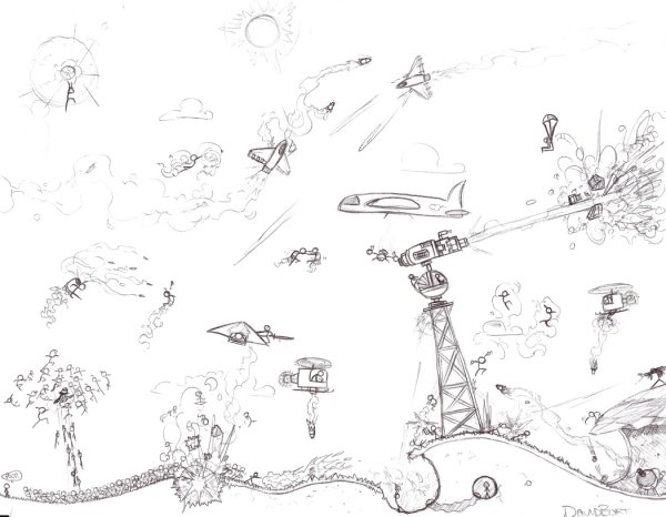 Война СТИКМЕНОВ рисунки