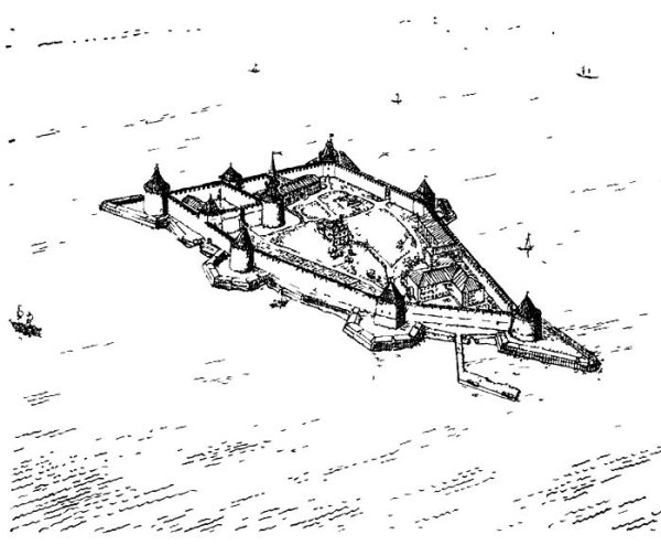 Крепость орешек гравюра