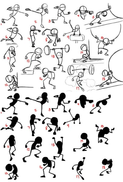 Стикмены для рисования