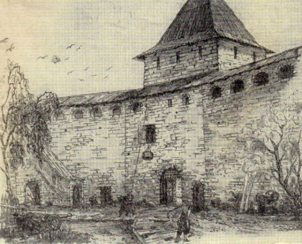 Воротная башня крепости орешек