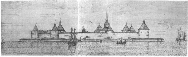 Крепость орешек гравюра