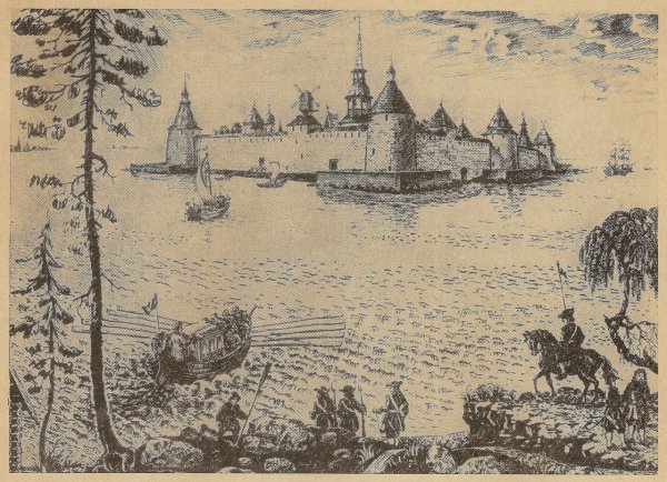 Взятие крепости орешек Шлиссельбург