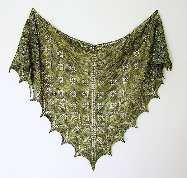 Шаль Королева Марго ананасы схема