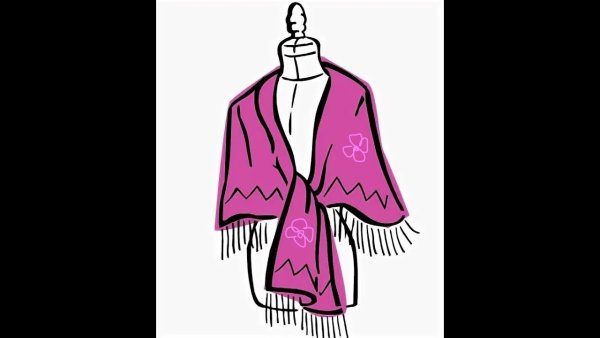 Платок Крылья птицы