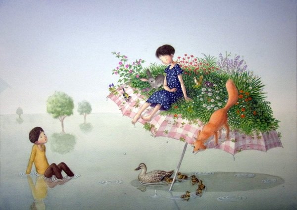 Японский художник Shinya Okayama