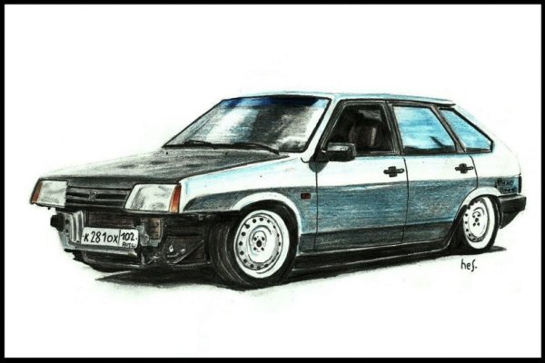 ВАЗ 2109 карандашом