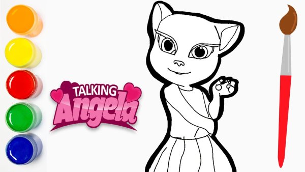 Раскраска Анджела