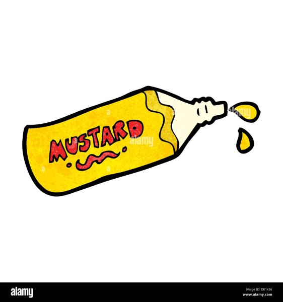 Бутылочка соуса желтая