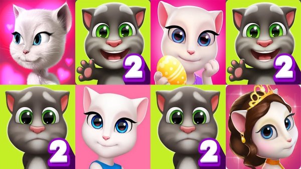 Игра talking Tom vs Angela