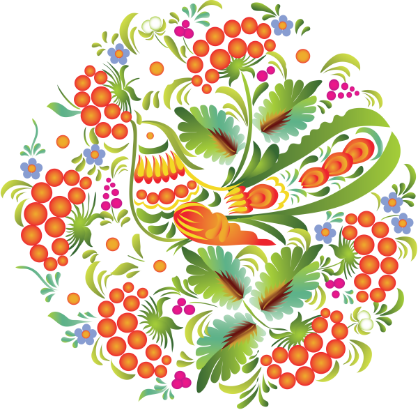 Петриковская роспись вектор