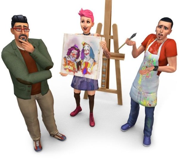 Рисунок персонажа из симс