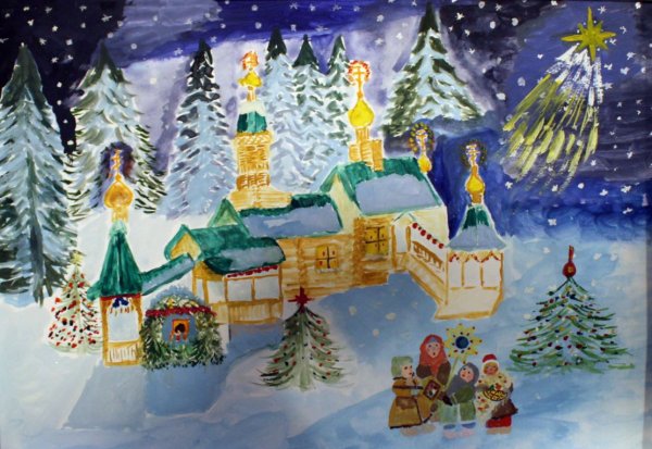 Рождественская звезда рисунок для конкурса