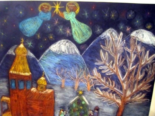 Рисунки на рождественскую тему