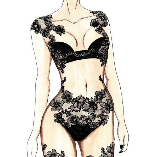 Нарисованное нижнее белье