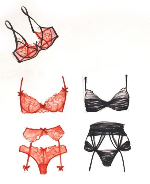 Нарисованное нижнее белье