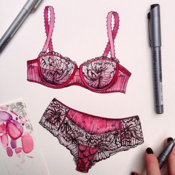 Нижнее белье для рисования