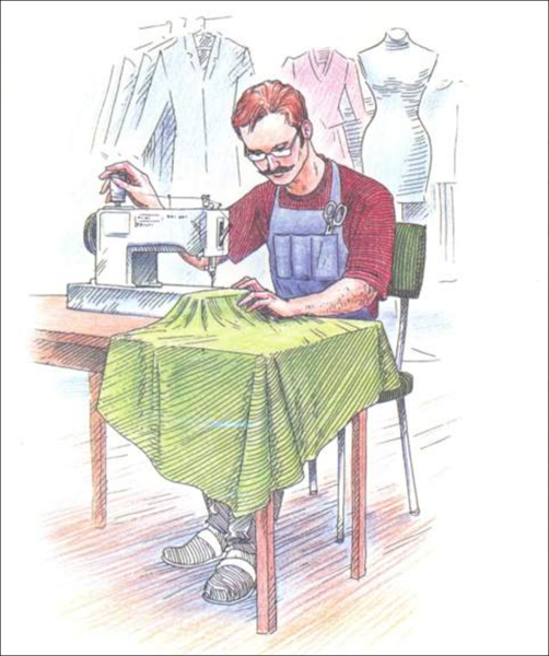 Дизайнер одежды мультяшный