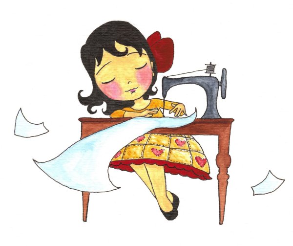 Швейные принадлежности силуэт