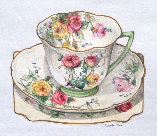 Декупаж чайные чашки