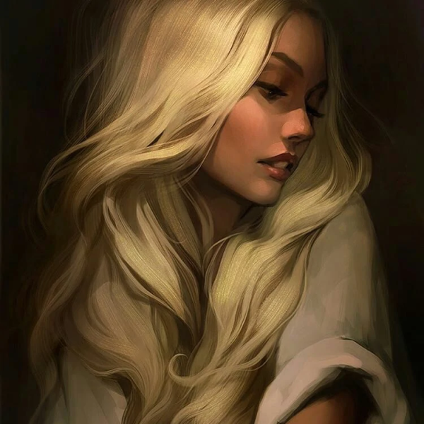Блондинка арт