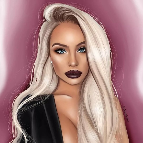 Блондинки в стиле арт