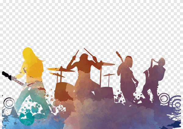 Музыкальная группа силуэт