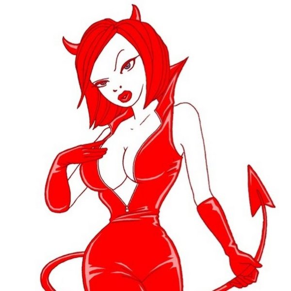 Девушка чертенок