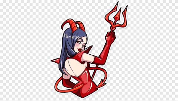 Стикеры демоница