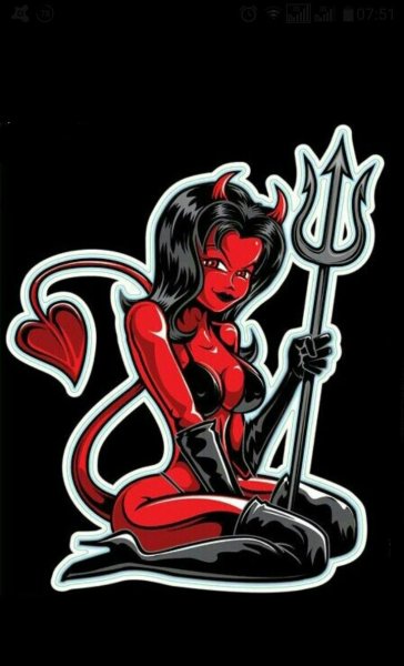 Дьяволица нарисованная