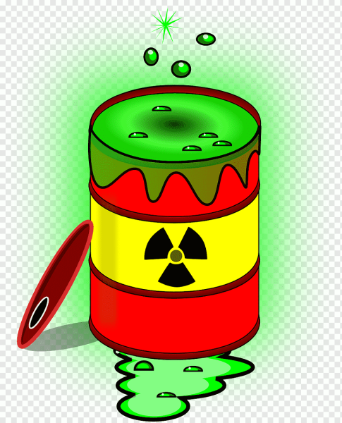 Бочка с радиоактивными отходами