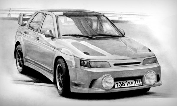 Нарисовать ВАЗ 2110