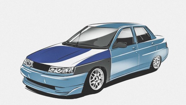 Lada (ВАЗ) 2112 чертеж