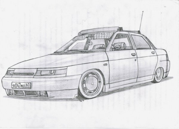 Лада 2110 рисунок