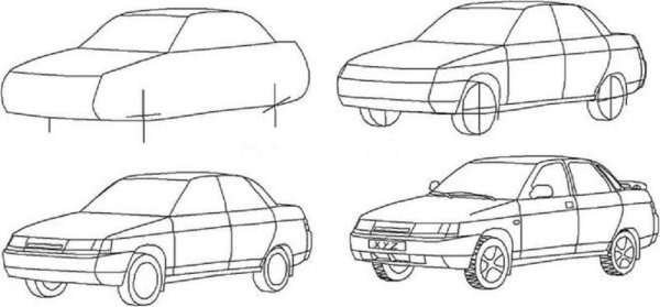 Рисунок машины ВАЗ 2112
