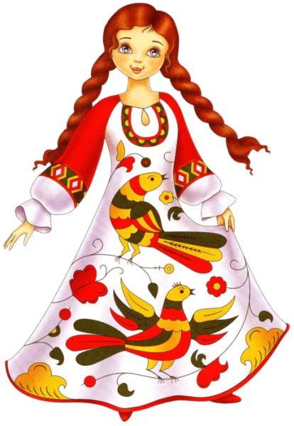 Рисунок русской девушки