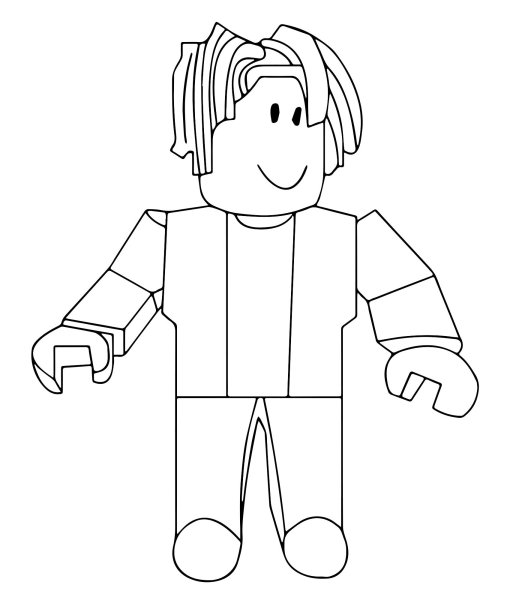 Раскраска РОБЛОКС Поззи