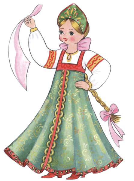 Русский народный костюм рисунок
