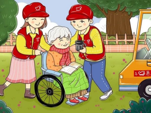 Дети помогают старикам рисунки