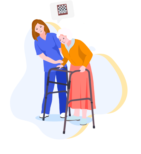 Соц работник иллюстрация