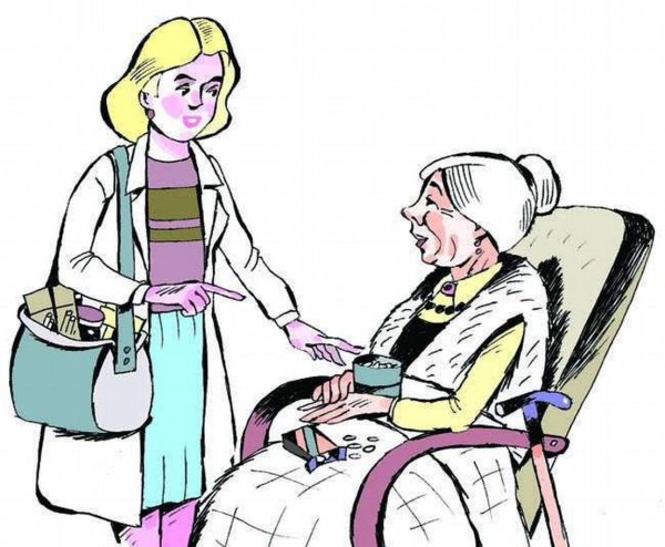 Социальный работник иллюстрация