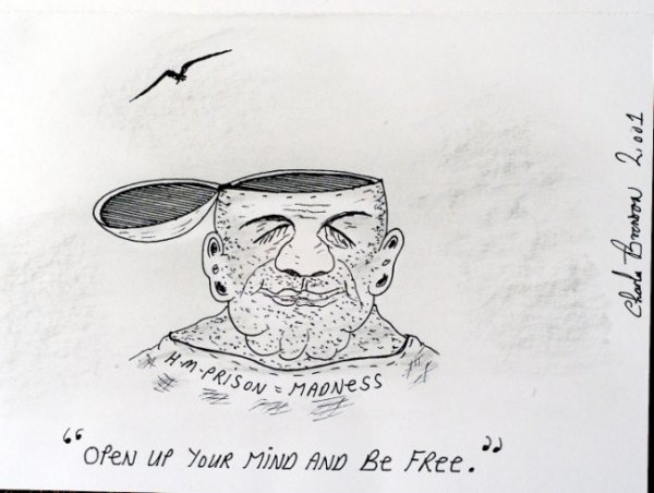 Рисунки Чарльза Бронсона заключенного