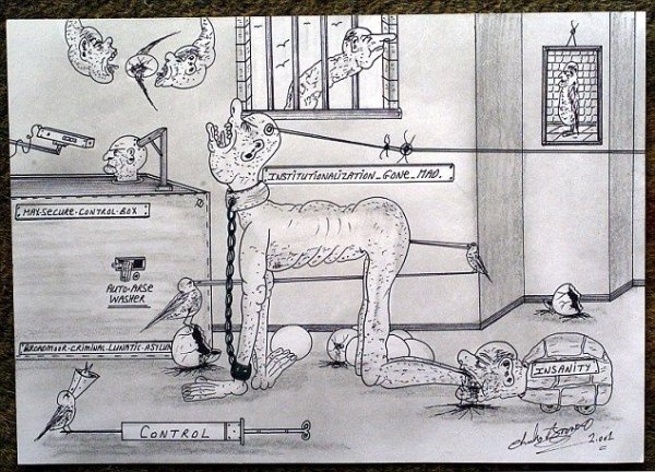 Рисунки Чарли Бронсона